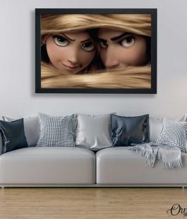 Rapunzel And Flynn Tangled | Cartoon Poster Wall Art