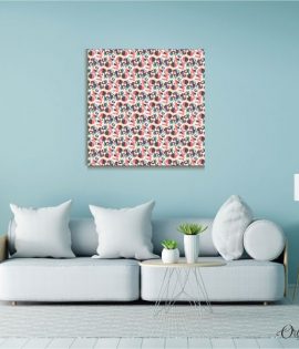 Classic Pink Confetti Art (Single Panel) | Abstract Wall Art