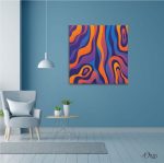 Psychedelic Vector Colorful Art Abstract Wall Art