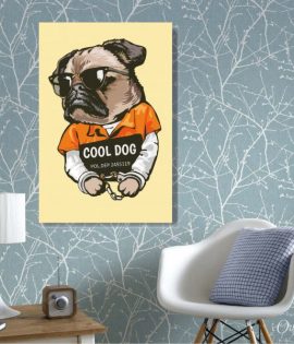 cool dog animal wall art