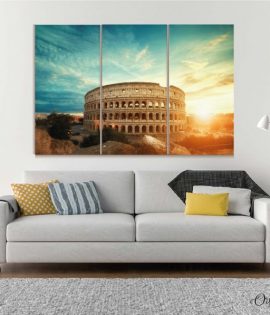 Ancient Roman Colosseum Architecture Wall Art