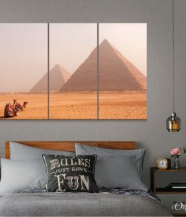 the great pyramids of giza architecture wall art