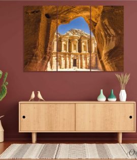 ancient city of petra jordan architecture wall art