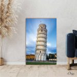 Pisa tower evening view architecture wall art