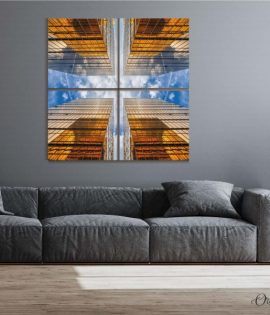 quadro buildings down view architecture wall art