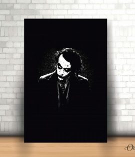 health ledger joker black and white poster wall art