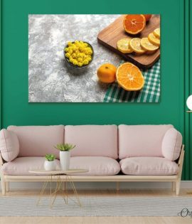 slices of oranges food poster wall art