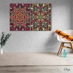 primitives' colorful mandala wall art