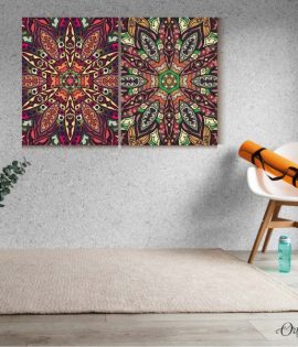 primitives' colorful mandala wall art