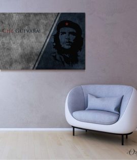 che guevara blue and grey faded art public figure wall art