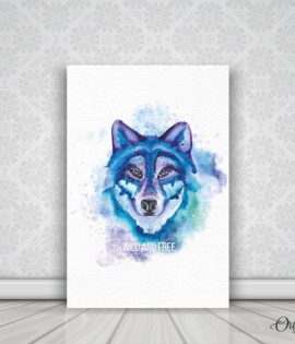 wild and free wolf art animal wall art