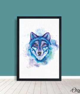 Wild And Free Wolf Art (Single Panel) | Animal Wall Art