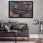 Bird View Of Azaadi Chowk (Single Panel) | Architecture Wall Art