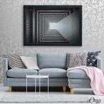 Isometrical Inside View Of A Building (Single Panel) | Architecture Wall Art