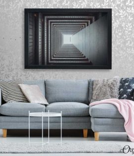 Isometrical Inside View Of A Building (Single Panel) | Architecture Wall Art