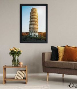 The Leaning Tower Of Pisa Sunlight View (Single Panel) | Architecture Wall Art