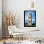 Pisa Tower Evening View (Single Panel) | Architecture Wall Art