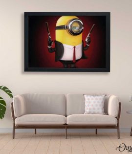 Minion Hitman | Cartoon Poster Wall Art