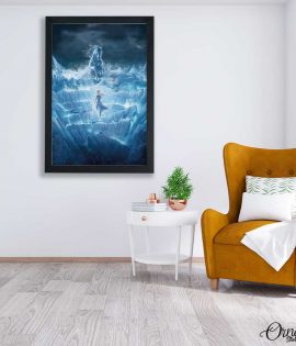 Elsa And The Water Spirit | Cartoon Poster Wall Art