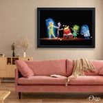 Marshmello Roasting Inside Out Movie | Cartoon Wall Art