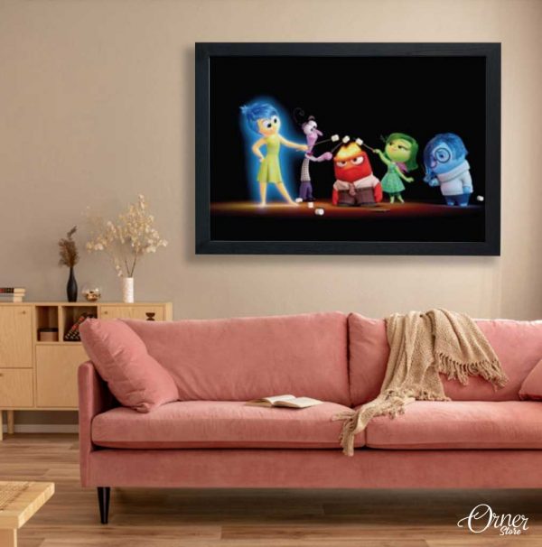 Marshmello Roasting Inside Out Movie | Cartoon Wall Art