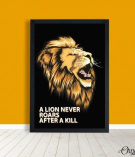 A Lion Never Roars (Single Panel) | Animal Wall Art