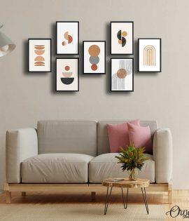 Modern Vector Art | Set of 7 | Complete Wall Setup